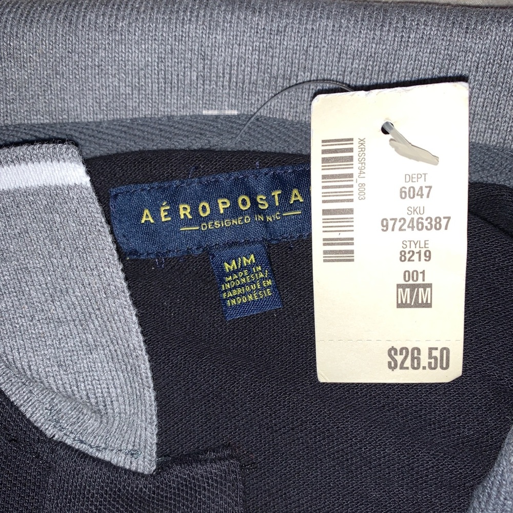 Aeropostale Black Polo Shirt